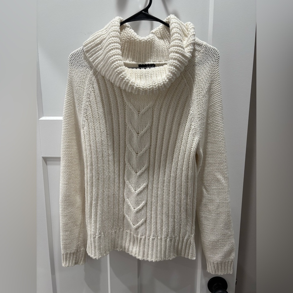 a.n.a Cream Cowl Neck Sweater